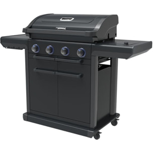 Barbecue gaz CAMPINGAZ Onyx 4S noir 4 brûleurs sur chariot, 72x46 cm