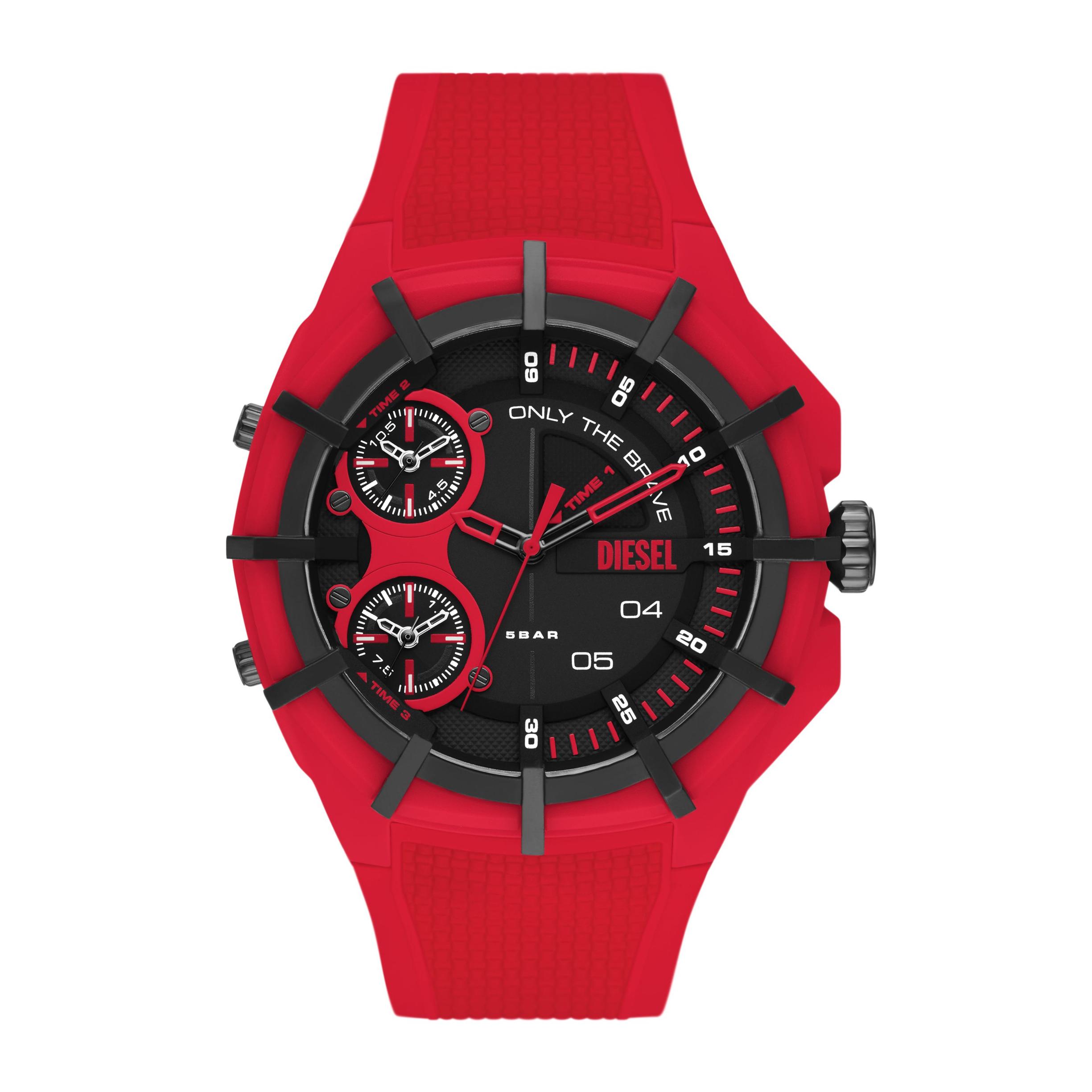 Orologio Diesel FRAMED Silicone Rosso