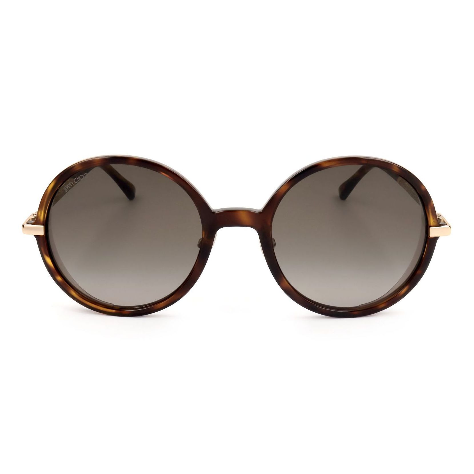 Jimmy Choo - lunettes de soleil Transparent & Glitter - multicolore - Couleur des verres : marron