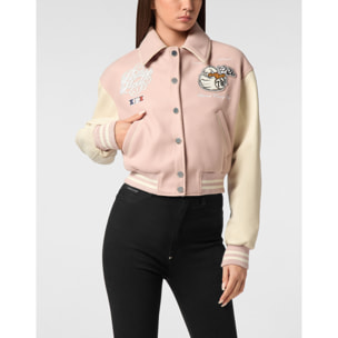 PHILIPP PLEIN Leather Bomber DUCK