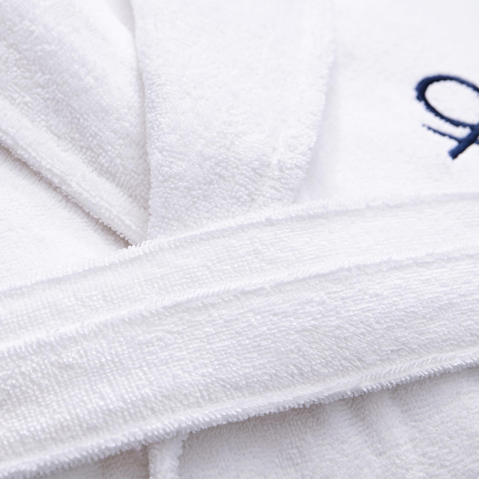 Albornoz 340gsm 100% algodon blanco benetton