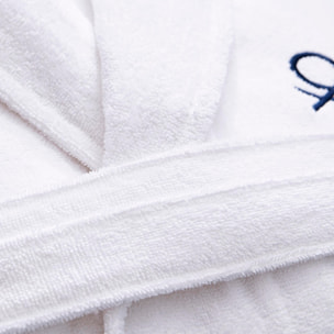 Albornoz 340gsm 100% algodon blanco benetton