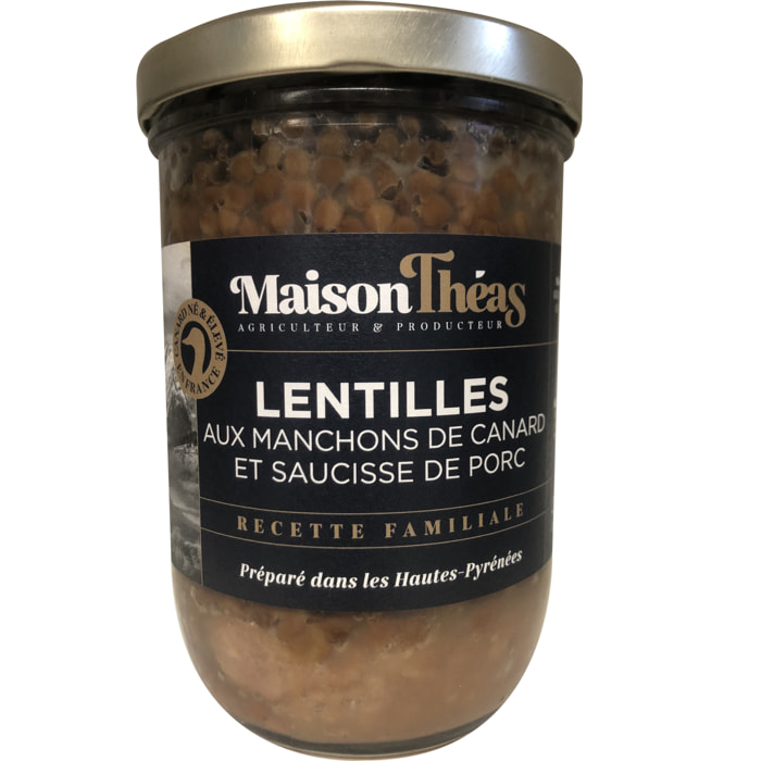 Lentilles manchons et saucisse 750g ? Maison Théas