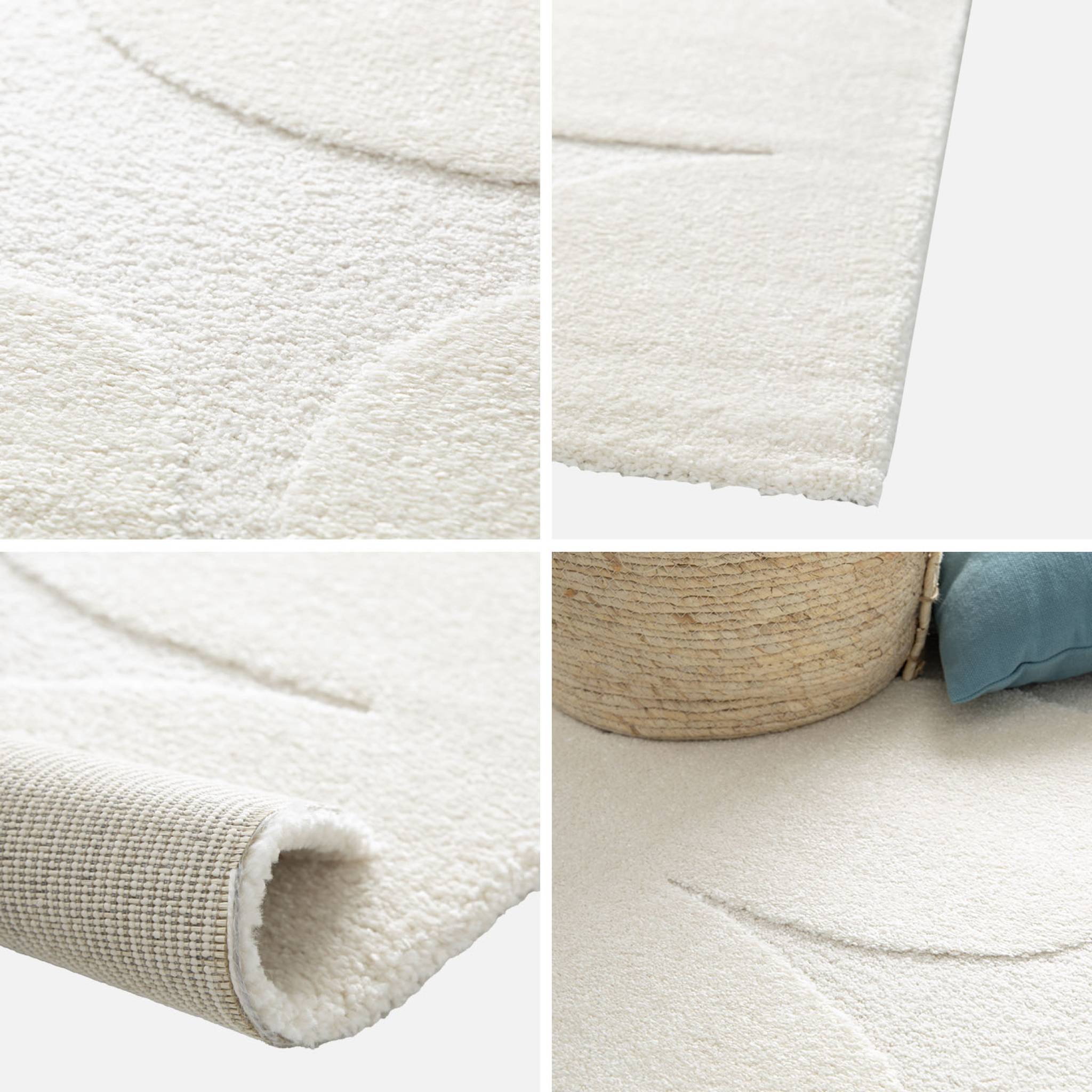 Tapis intérieur motif fleures crème Betty 80x150cm