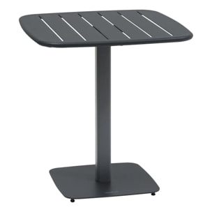 Table de jardin 2 places Alegoria 70x70cm gris graphite