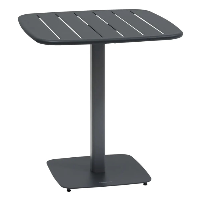 Table de jardin 2 places Alegoria 70x70cm gris graphite