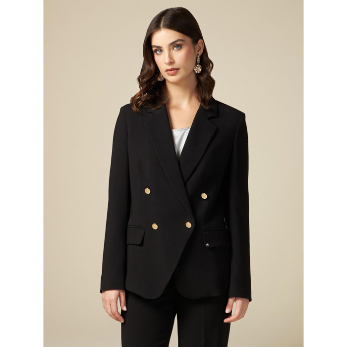 Oltre - Blazer doble botonadura - Negro