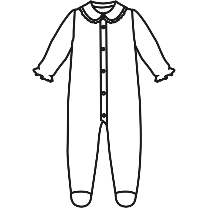 Pelele Enterizo Cuello Bebe Ilusion