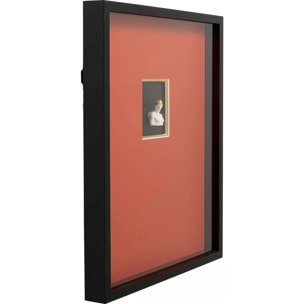 Tableau 3D orange buste 50x60cm homme Kare Design