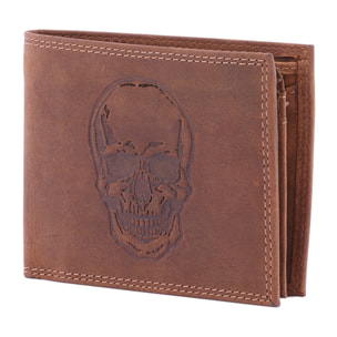 Portafoglio  da uomo In Vera pelle Made in Italy 9,5x12,5x2,5 cm