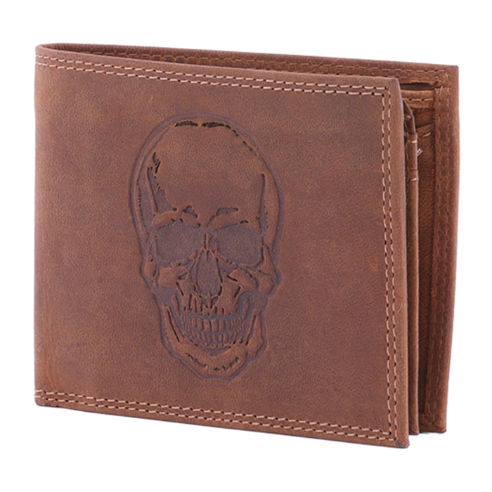 Portafoglio  da uomo In Vera pelle Made in Italy 9,5x12,5x2,5 cm