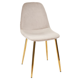 Chaise Pieds Dore - Lot de 4