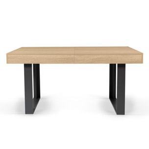 Tables à manger extensibles Brixton - Bois - Noir
