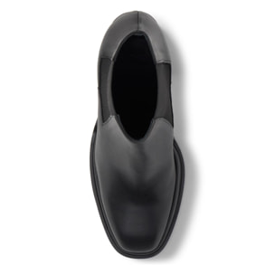 Botín de tacón Bimba en napa con cierre elástico