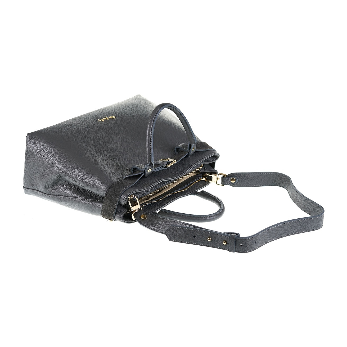 Borsa a mano da donna Made in Italy - Modello Lumina Chic - 100% pelle - 37.0 x 25.0 x 12.0 cm