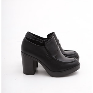 TRONCHETTO MOCASSINO TACCO NERO