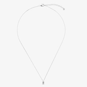 Collana Maglia Forzatina in Argento 925 con Cubic Zirconia a Baguette