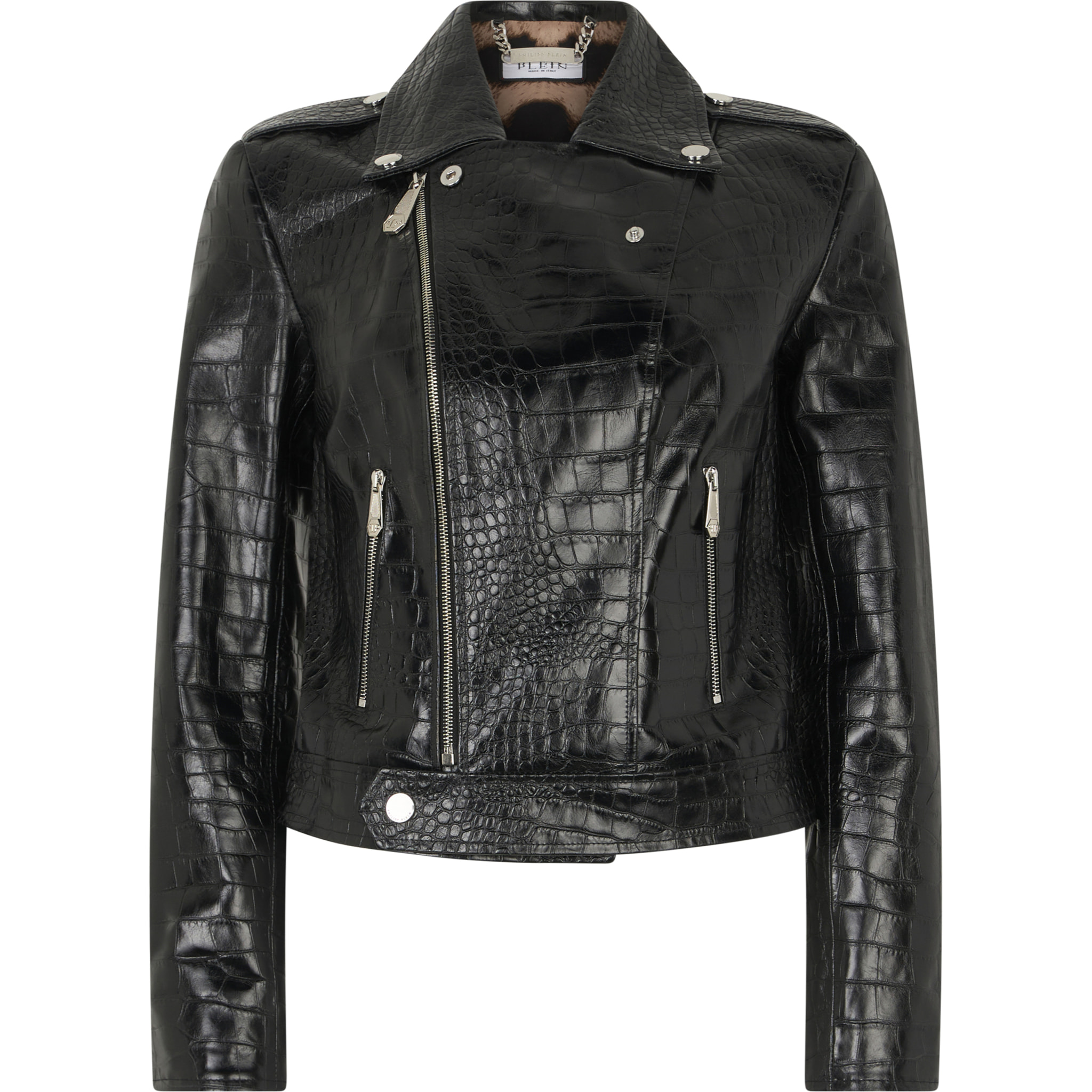 PHILIPP PLEIN Biker Jacket Cocco