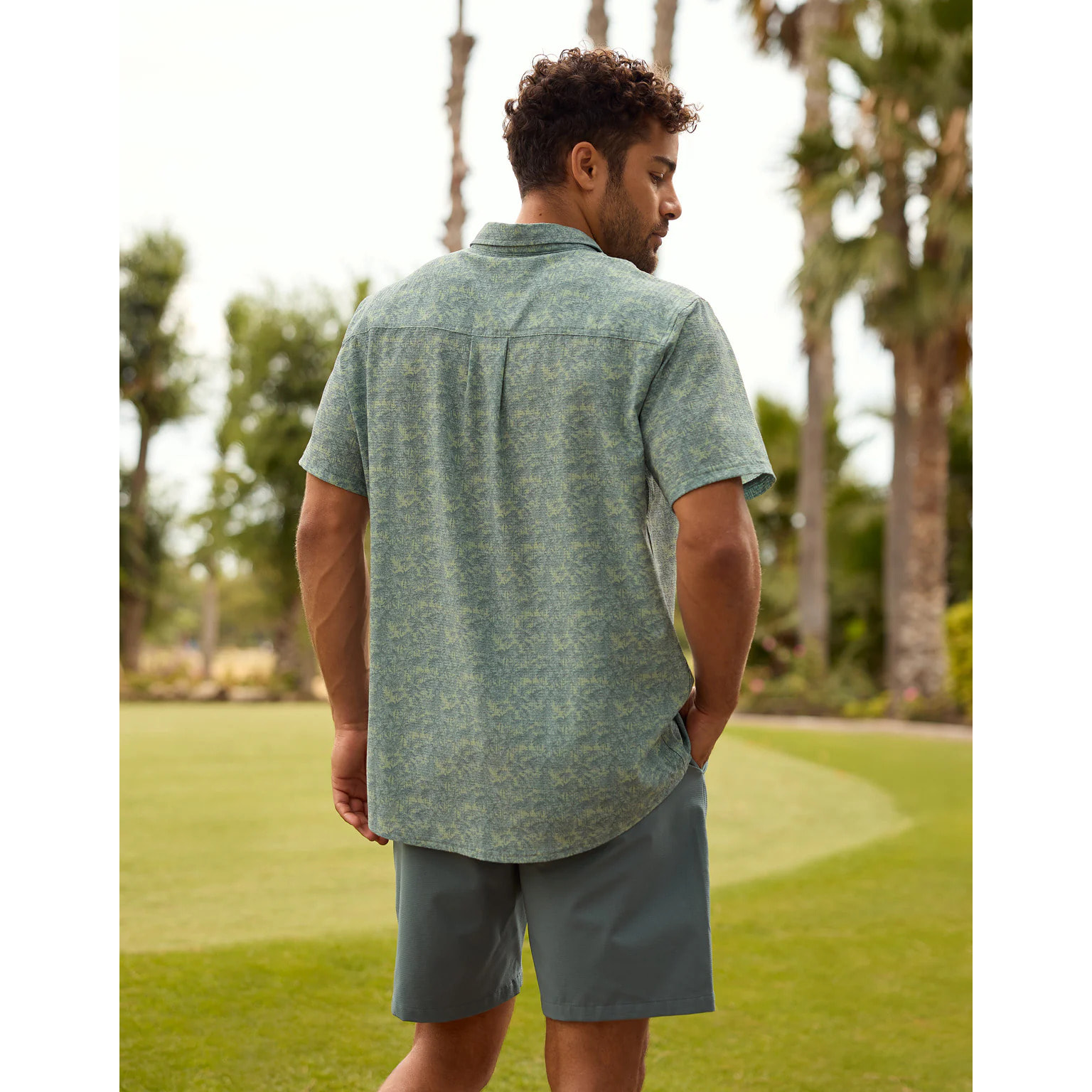 Camisa Manga Corta Kaki - Palmcoast