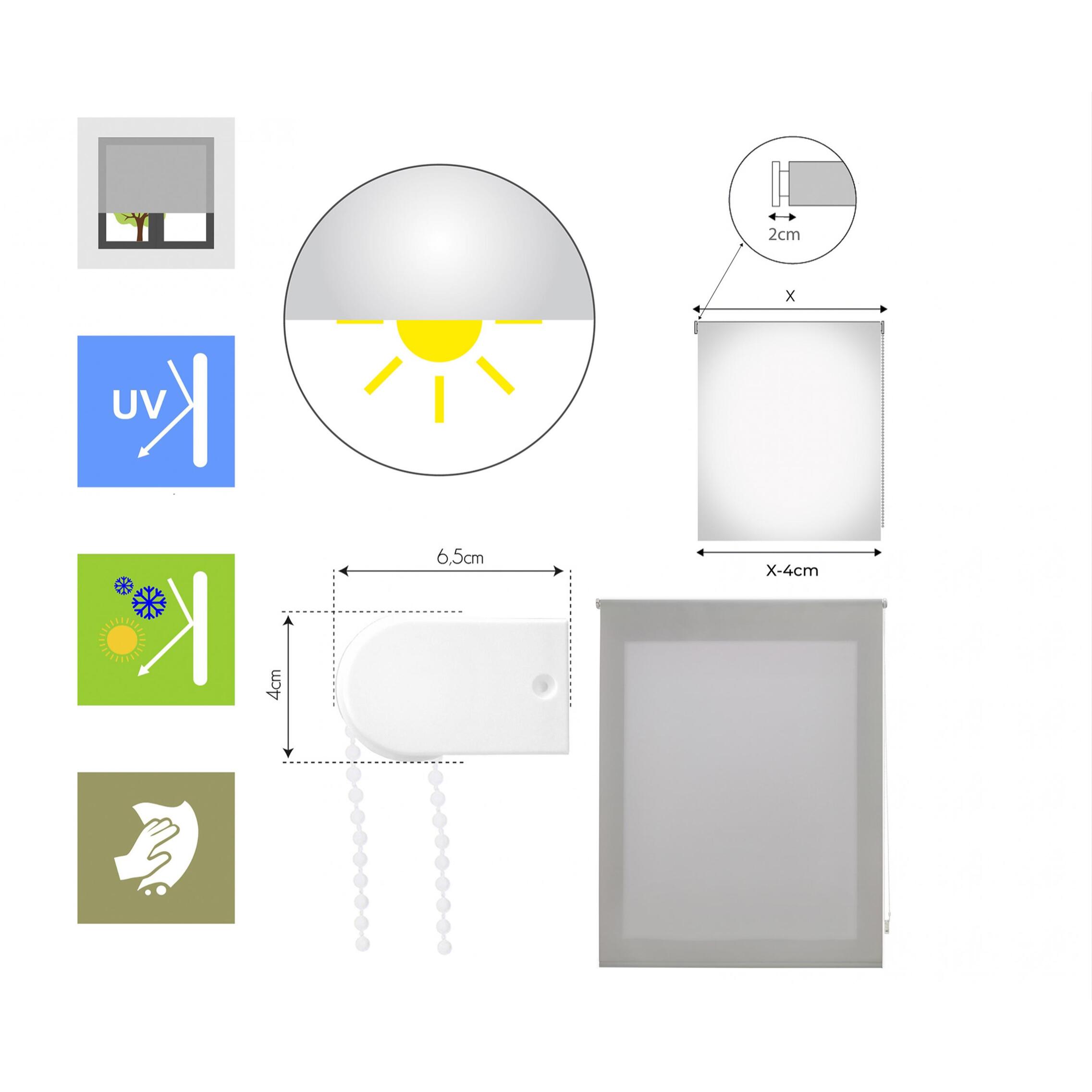 Store enrouleur Polyester Translucide 100x175