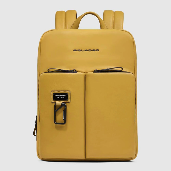 Piquadro Zaino sottile porta pc e iPad® con protezioni antiurto e RFID, espandibile