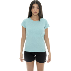 Leone Camiseta básica de mujer de manga corta