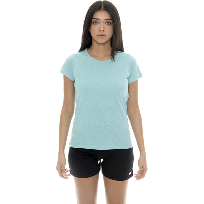 Leone Camiseta básica de mujer de manga corta