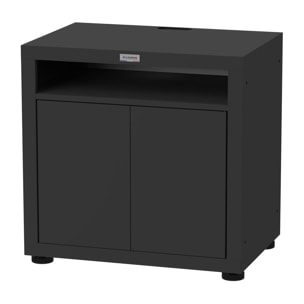 Meuble Cuisson Avec Tablette, 80 X 55 cm Noir - LE MARQUIER