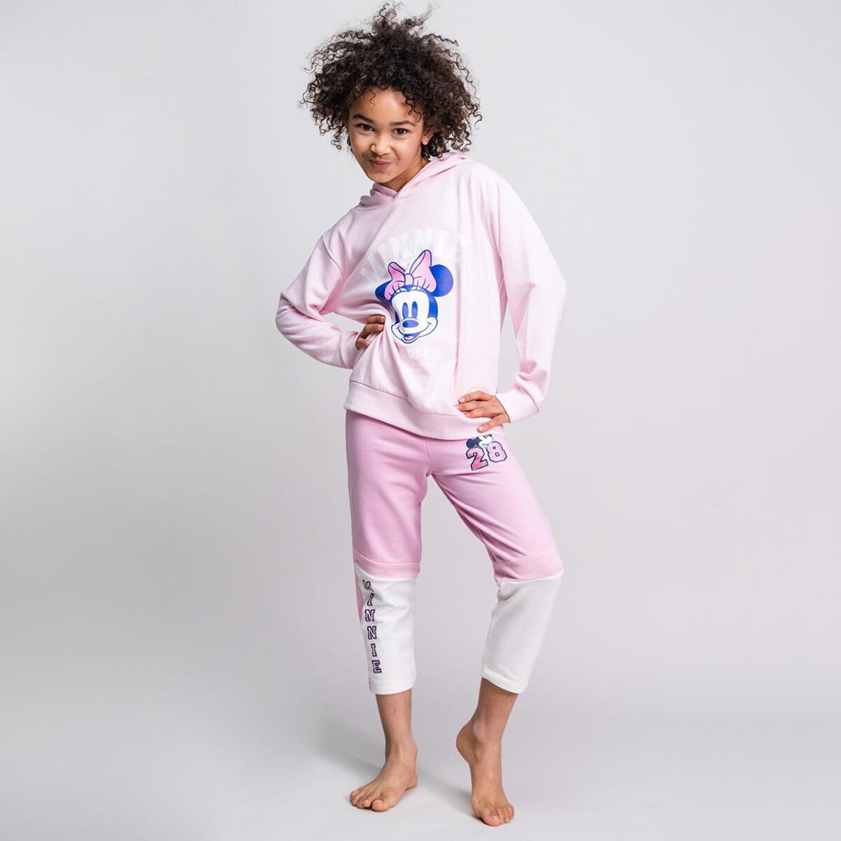 Legging Largo Minnie Mouse - Color Rosa - Talla 12A