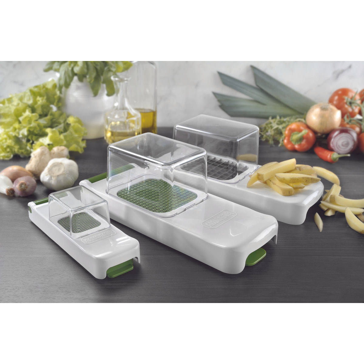 Set 3 hachoirs Alligator Original/ N3011R + N3011M + N3011C