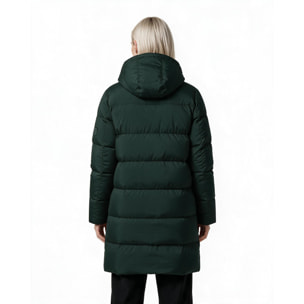 Abrigo para mujer ECOON Biarritz Long jacket - Verde Oscuro