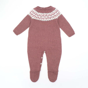 Pelele con greca malva