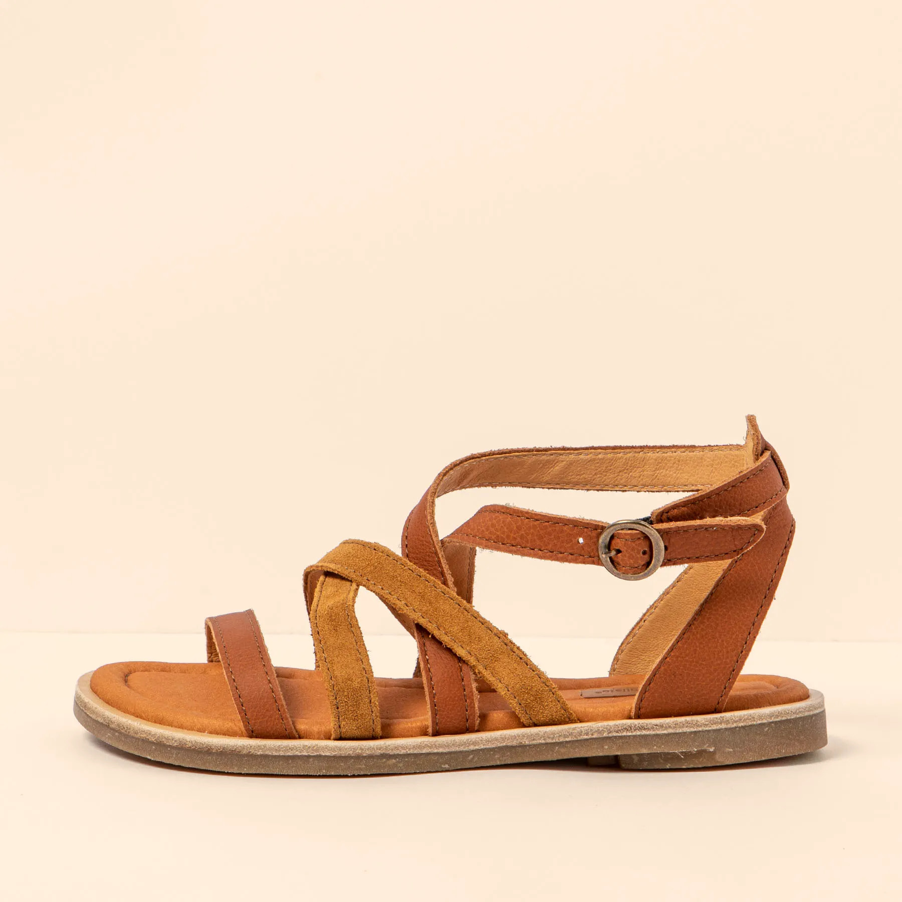 Sandalias N5691 MULTI LEATHER TOFFEE / TONAMI color Toffee