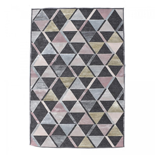 Tapis salon et chambre tissé en viscose motif scandinave SEHI