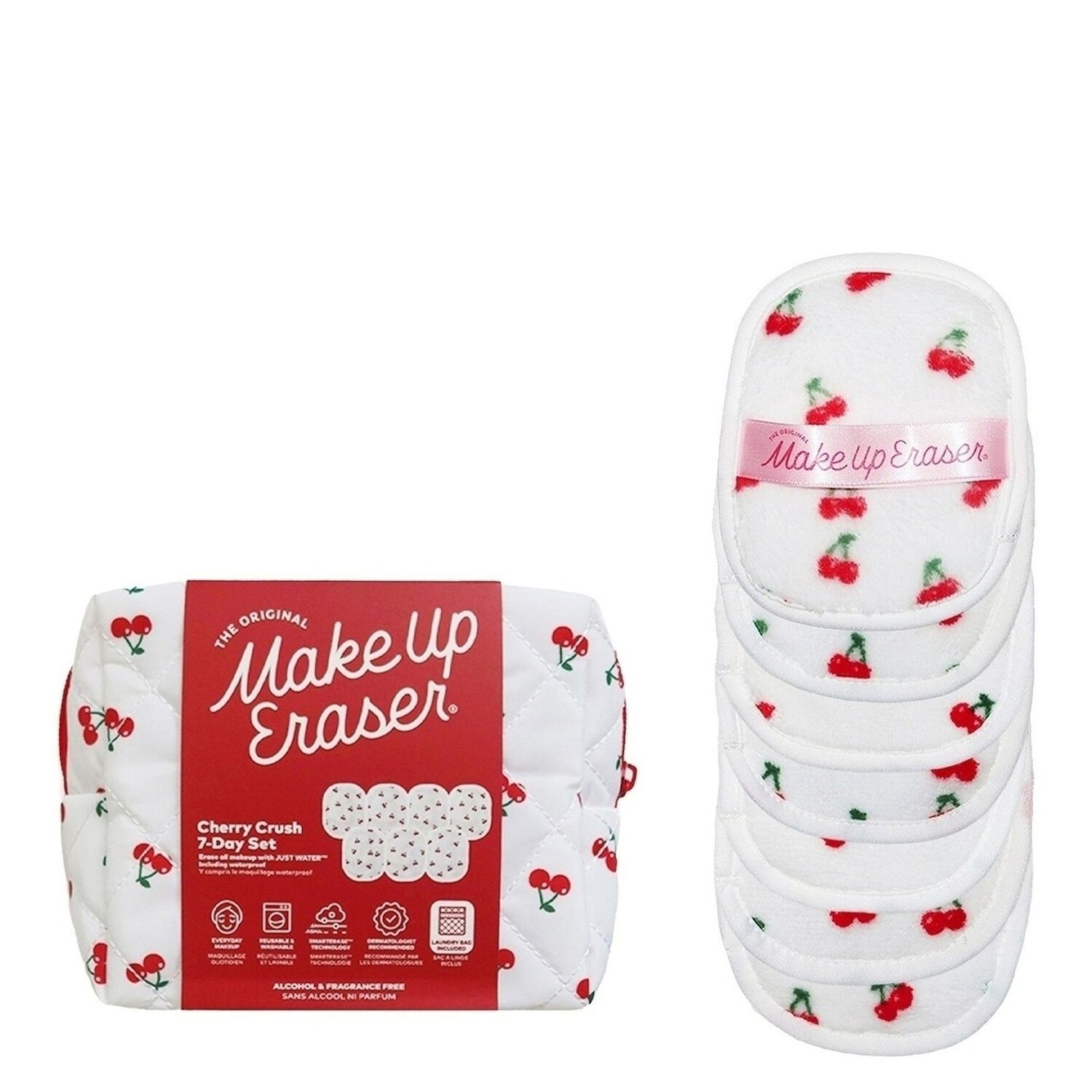 Cherry Crush - 7-Day Set - Serviette Démaquillante Réutilisable x7