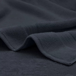 Serviette invites pur coton 550 g/m² uni marine Elea navy