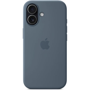 Coque APPLE iPhone 17 MagSafe siicone Bleu maritime