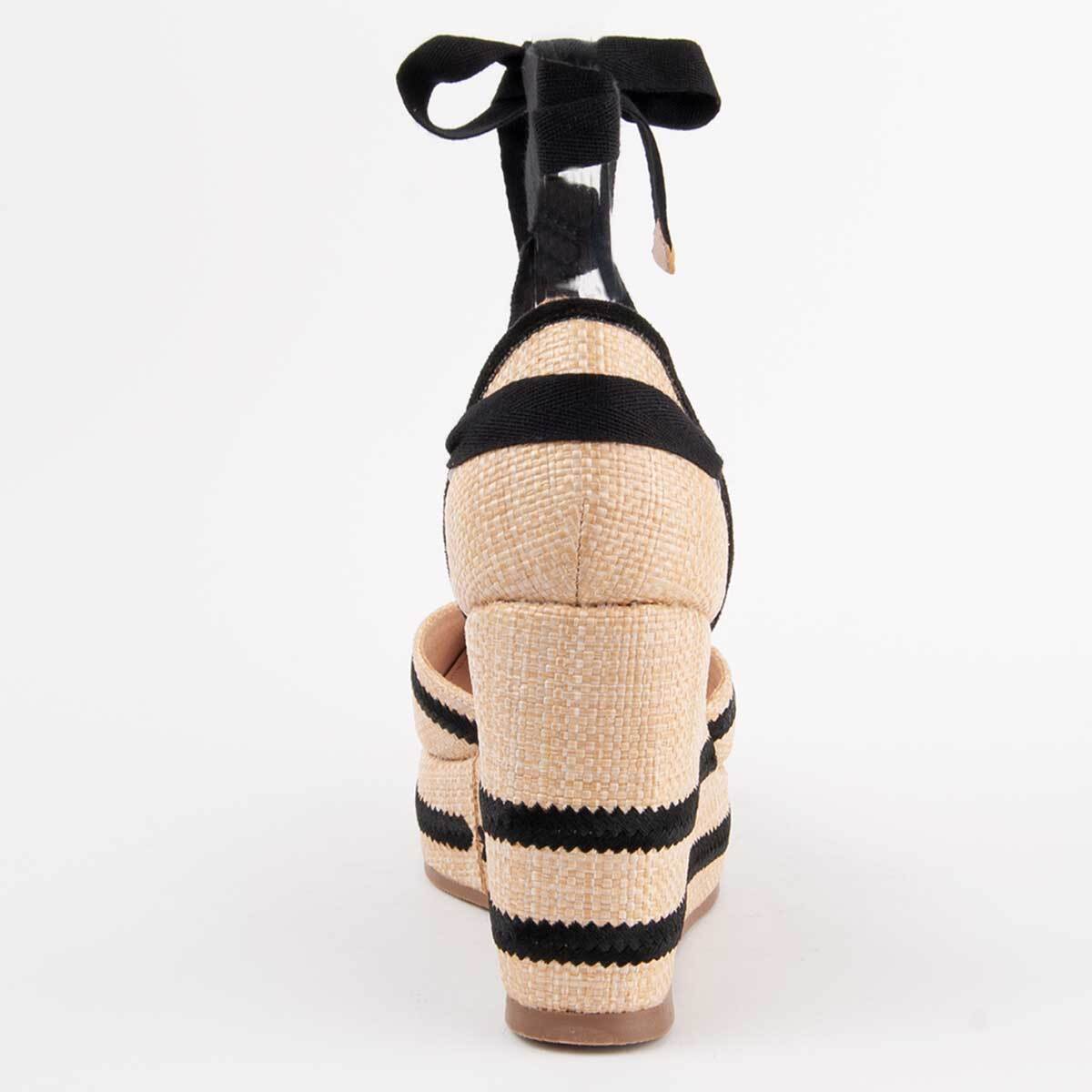 Alpargata De Cuña - Beige - Altura: 10 Cm