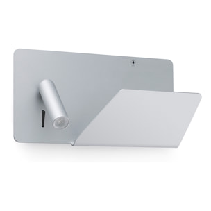 SUAU USB A Aplique gris con lector derecha