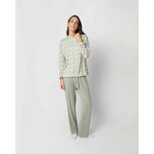 Pijama largo secret ventia verde