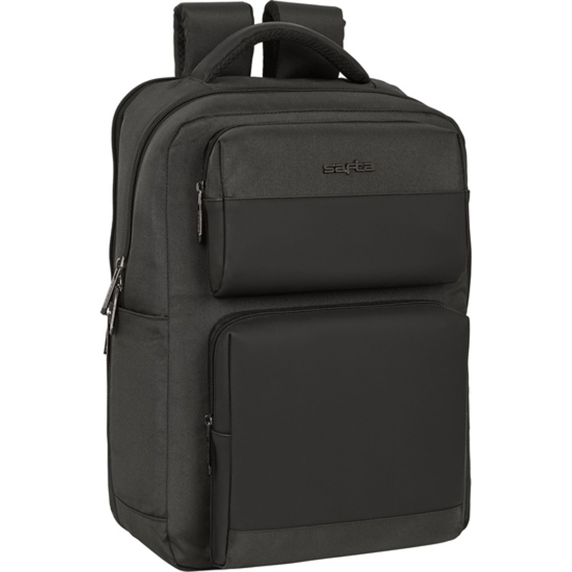 Mochila 2 bolsillos portatil 15,6+usb safta business "grey"