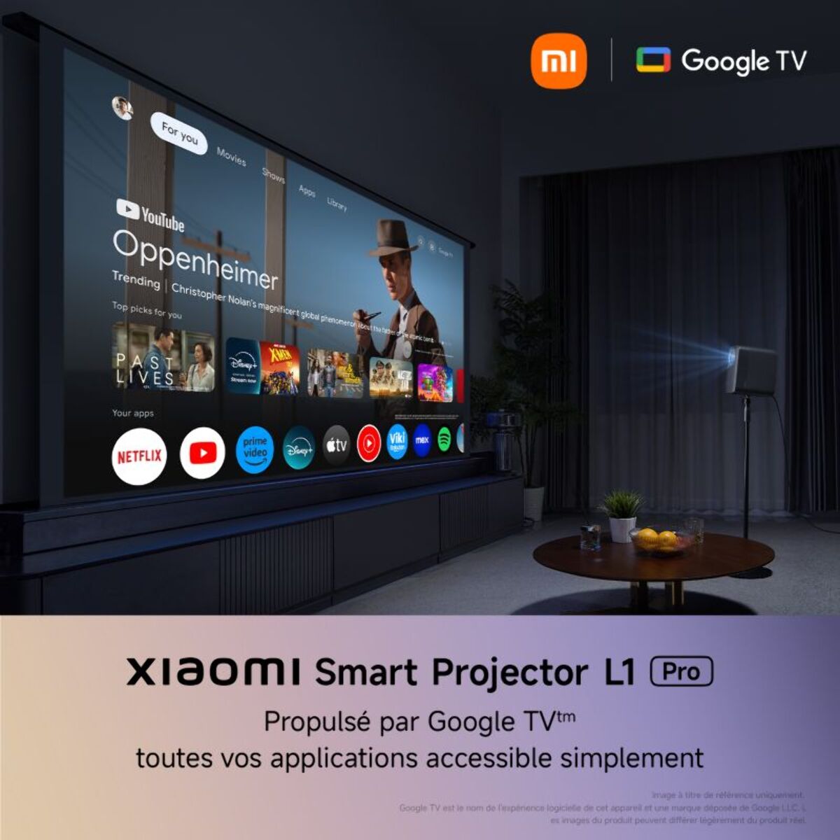 Vidéoprojecteur portable XIAOMI Smart Projector L1 Pro