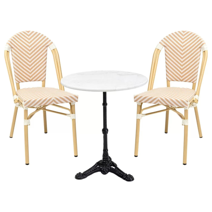 Ensemble de jardin Bistrot Montmartre beige Kare Design