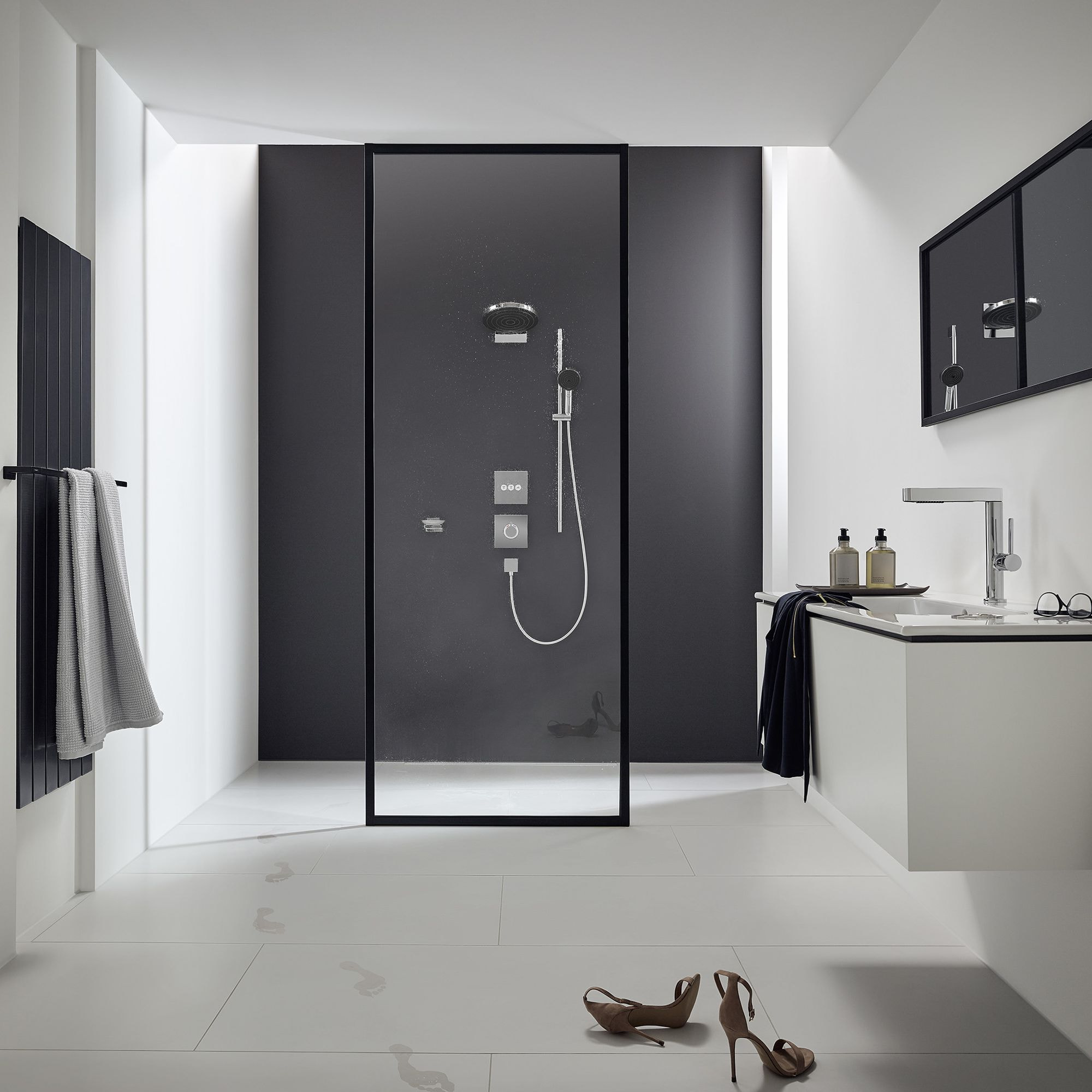 Pulsify Select S Set de douche 105 3 jets Relaxation avec barre C 90 cm chromé