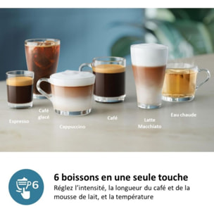 Expresso Broyeur PHILIPS LatteGo Silent Brew EP3349/70