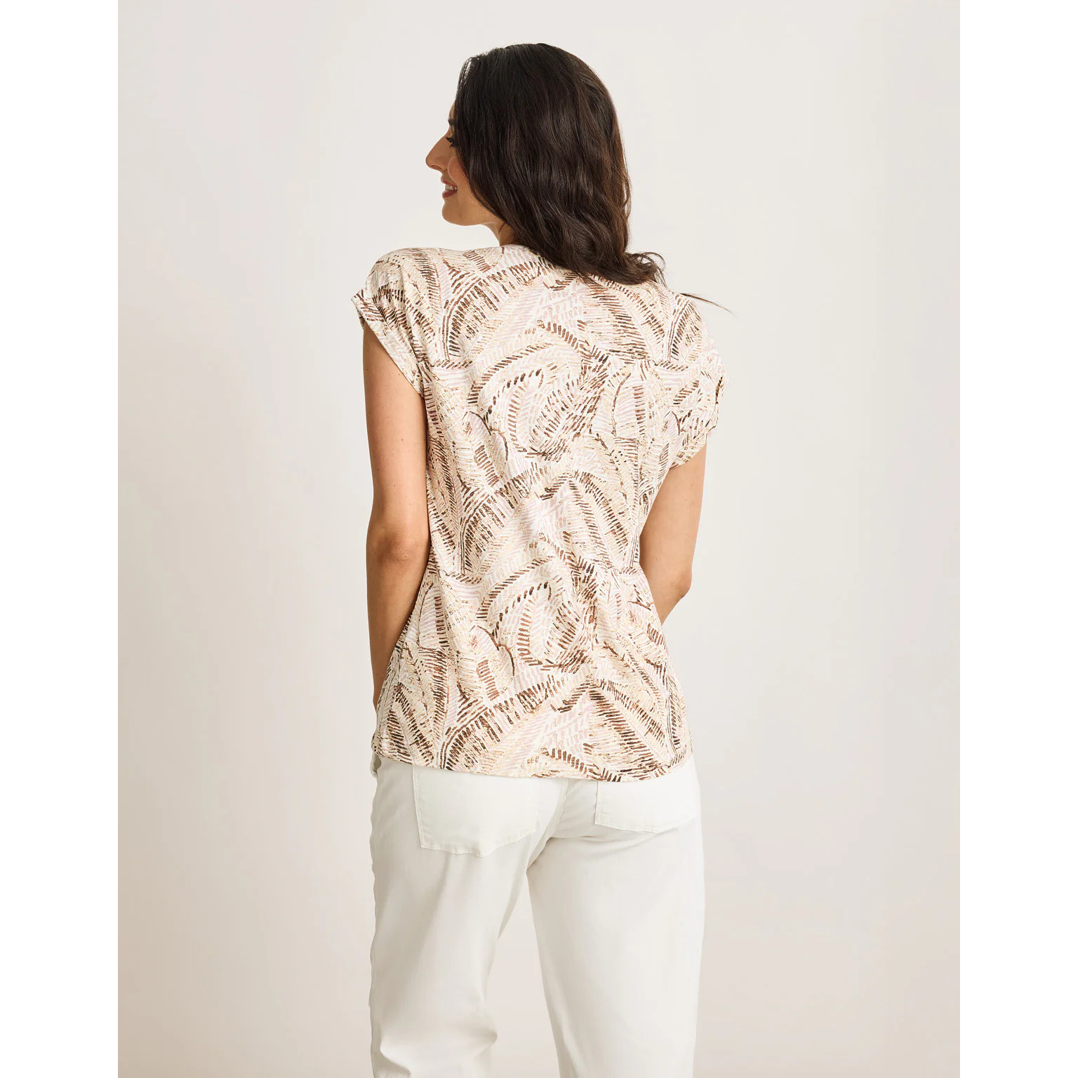 Camiseta Manga Corta Beige - Zebriye