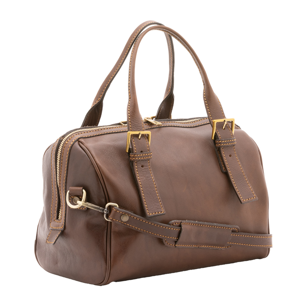 Borsa a bauletto  unisex In Vera pelle Made in Italy 29x27x13 cm