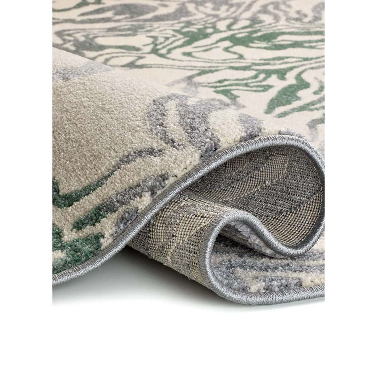 ASTRA Alfombra abstracta de pelo corto verde, varias medidas disponibles.
