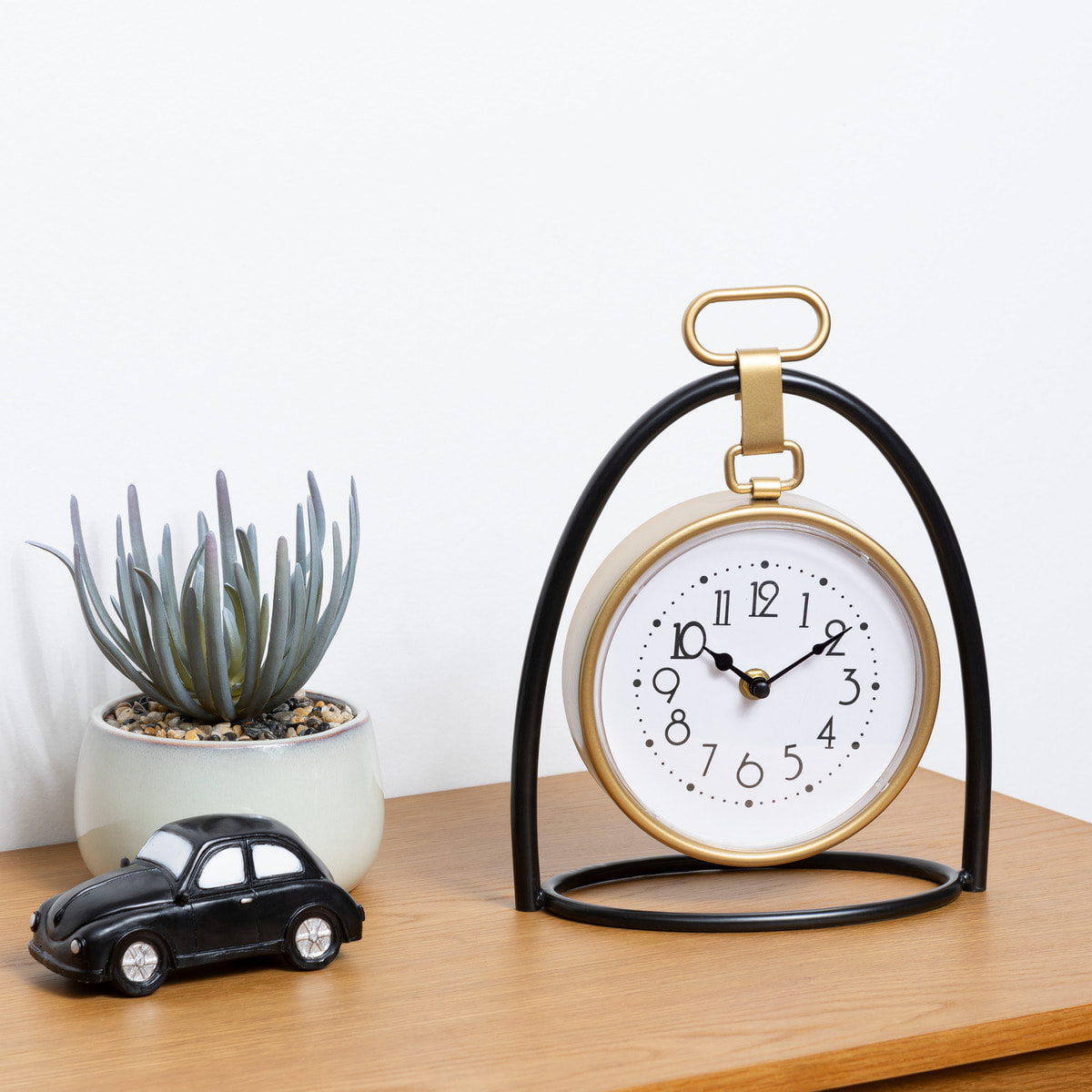 Horloge à poser "Lona" - métal 21x27 cm