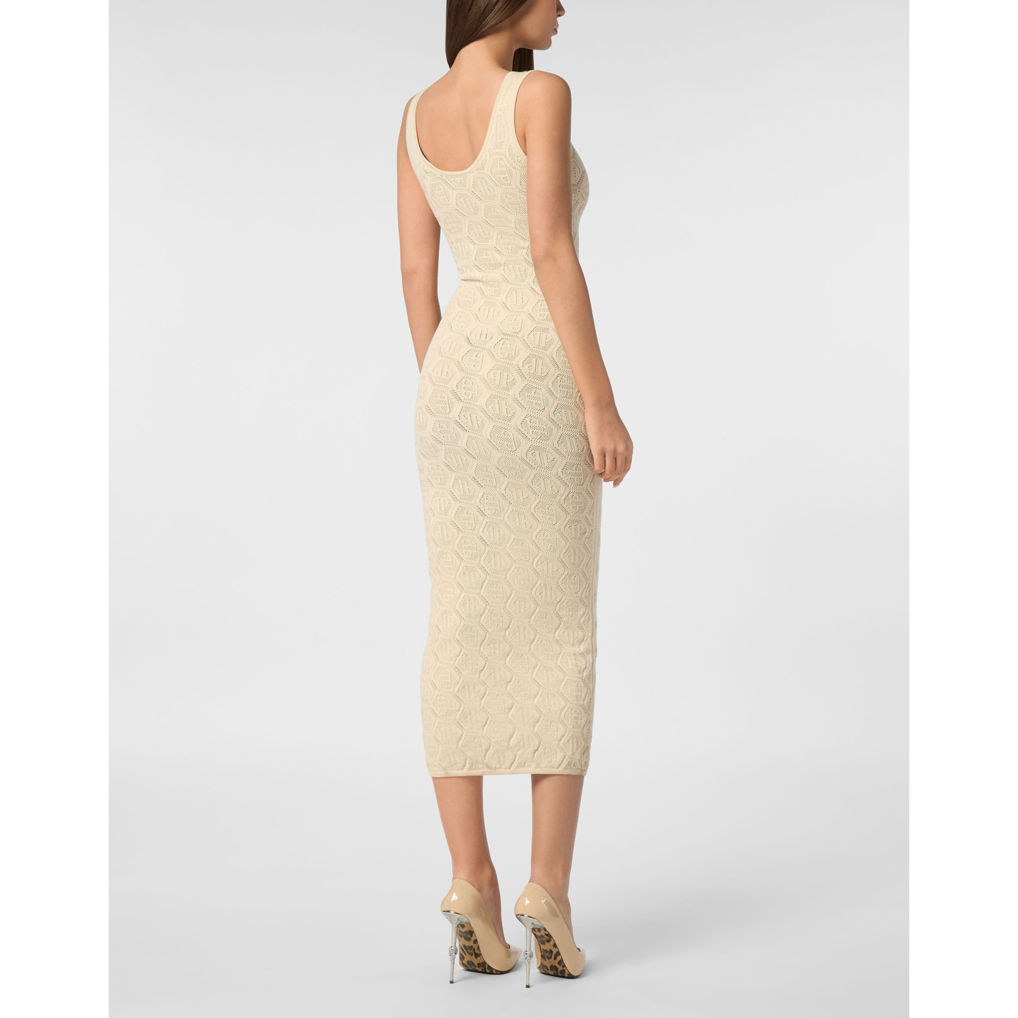 PHILIPP PLEIN Knit Day Dress MONOGRAM